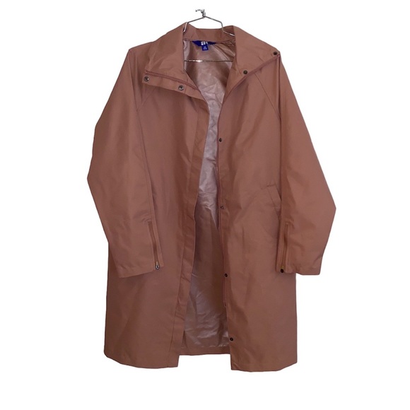 JoyLab Pink Trench Raincoat Size XS - Picture 3 of 3